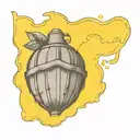 lemon grenade tattoo design idea