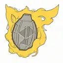 lemon grenade tattoo design idea