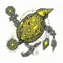 lemon grenade tattoo design idea