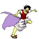 Luffy dancing tattoo design idea