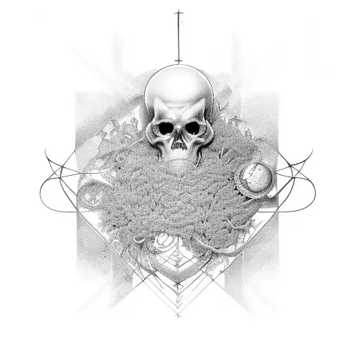 Math equations forming tattoo design idea