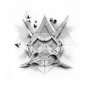 Math equations forming tattoo design idea