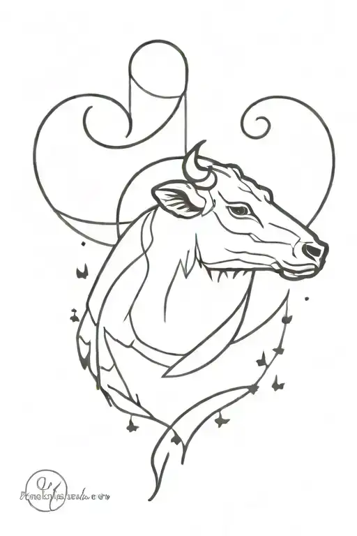 heart beat, heart, cross, cow, eagle, semicolon, space/galaxy, moon, pet portrait tattoo design idea