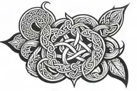 Celtic knot combined with a Staffordshire knot  tattoo design idea