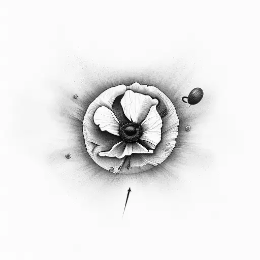 Airborne, Poppy  tattoo design idea