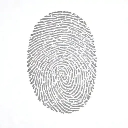 a fingerprint tattoo design idea