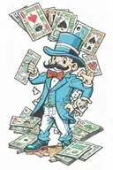 Monopoly guy  tattoo design idea