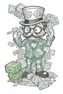 Monopoly guy  tattoo design idea