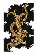 andrew tate tatoo but a scorpion instead of a cobra tattoo design idea