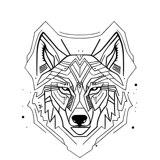 dacian wolf tattoo design idea