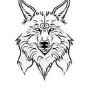dacian wolf tattoo design idea