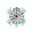 clock with bandana pattern as background tattoo design idea