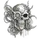 Cyberpunk tattoo design idea