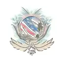 Willow tree birth tribute tattoo design idea