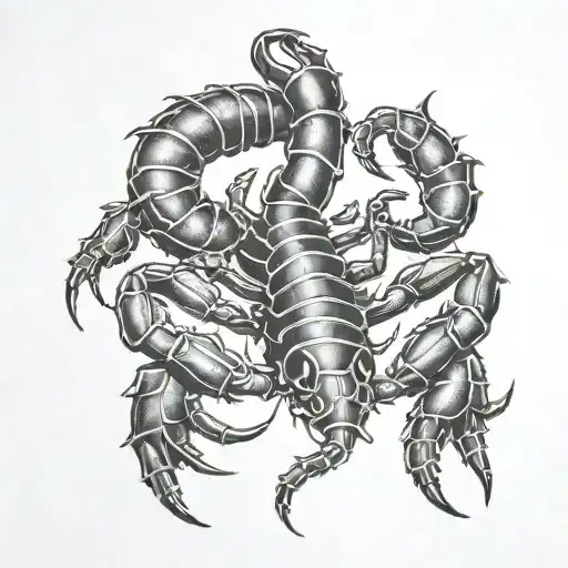 scorpion tattoo design idea