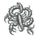 scorpion tattoo design idea