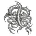 scorpion tattoo design idea