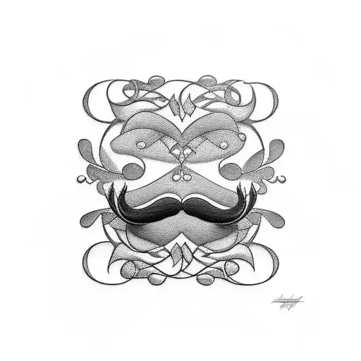 7+ Mustache Tattoo Designs