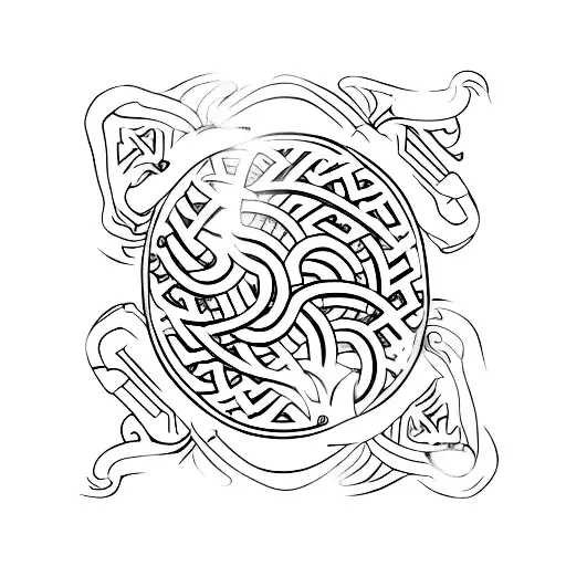 Greek statue vase tattoo design idea