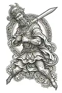st Christopher  tattoo design idea