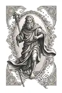 st Christopher  tattoo design idea