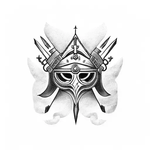 helm of awe (Ægishjálmur) on left foot tattoo design idea