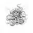 trinacria sicilia medusa  tattoo design idea