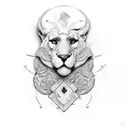 trinacria  tattoo design idea