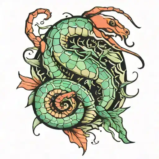 font: veggie shrimp, no crumbs tattoo design idea