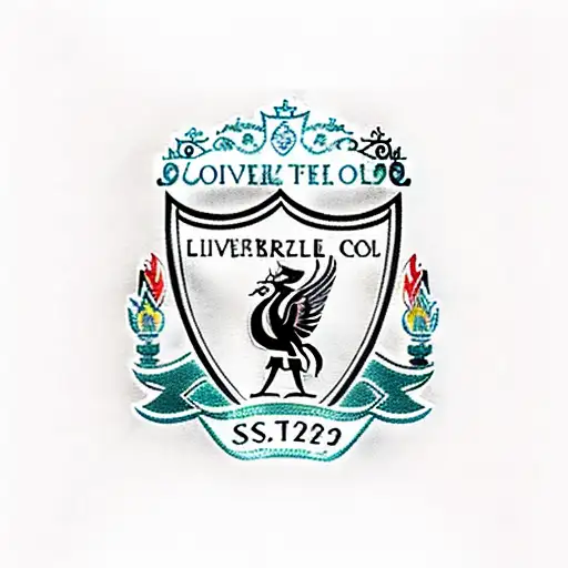 Combine the Liverpool Football Club logo with a traditional Samoan tattoo design tattoo design idea