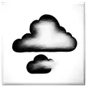 Christian Cross clouds tattoo design idea