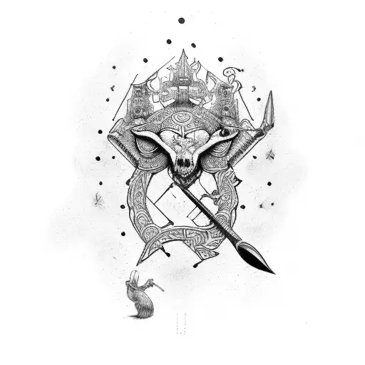 Arco E Flecha  tattoo design idea