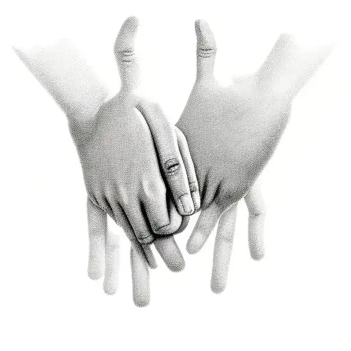 sign language hand showing "i love you" tattoo design idea