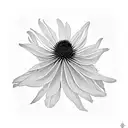 coneflower tattoo design idea