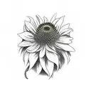 coneflower tattoo design idea