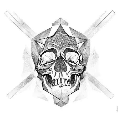 g59 in a skull tattoo design idea