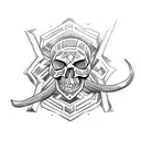 g59 in a skull tattoo design idea