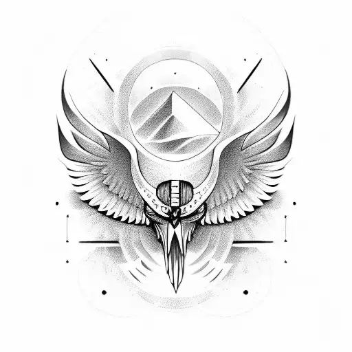 god horus tattoo design idea
