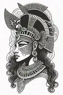 Egyptian goddess tattoo design idea