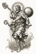 saint christopher tattoo design idea
