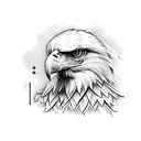 eagle with polish flag tattoo design idea