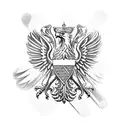 Polish eagle tattoo design idea
