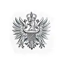 Polish eagle tattoo design idea