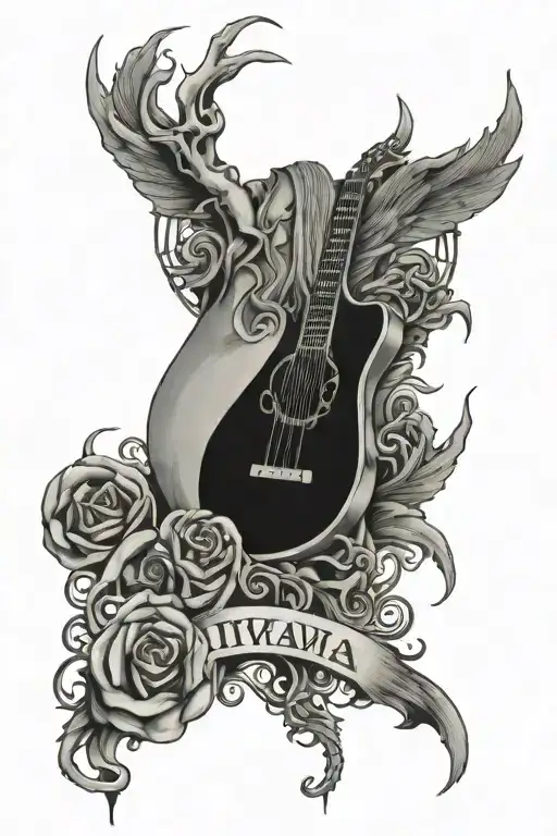 Nirvana, Alice in chains, Pearl Jam, Audioslave, Albums conneced tattoo design idea