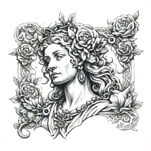 the goddess cybele tattoo design idea