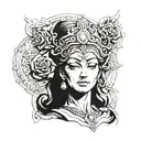 the goddess cybele tattoo design idea
