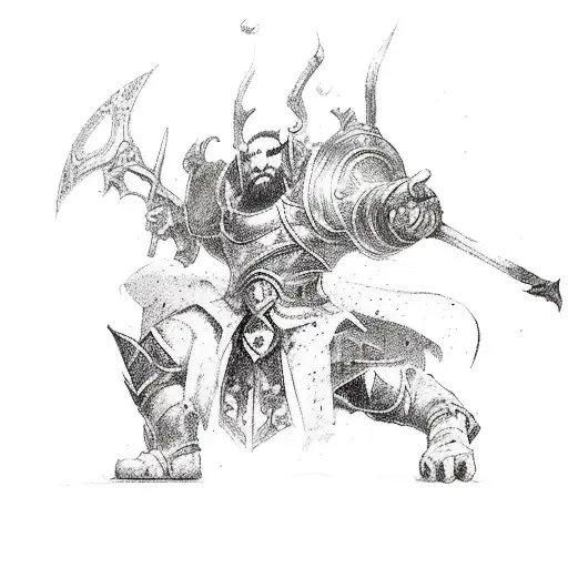 Arcane league of legends tattoo design idea