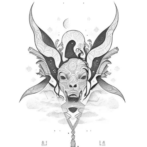 colombia spain and netherlands silhouette tattoo design idea