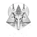 pyramids, pharaohs, egyptian gods tattoo design idea