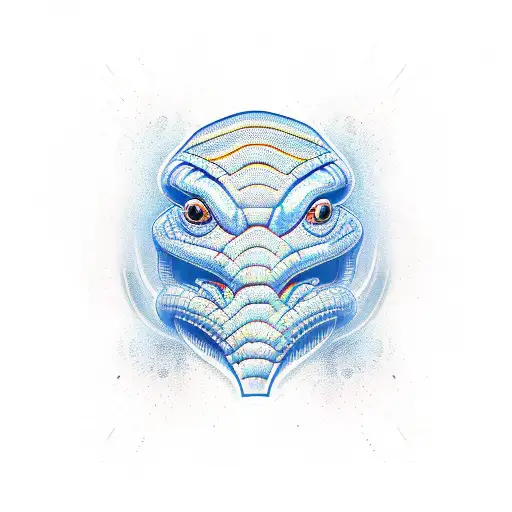 digital cobra tattoo design idea